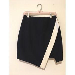 Asymmetrical Nicholas black and white miniskirt